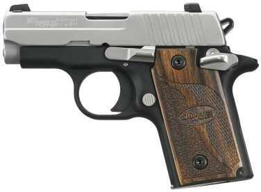 Sig Sauer P238 380 ACP SAS Duotone Wood Grip 1 6 Round Semi Automatic Pistol 238380SAS